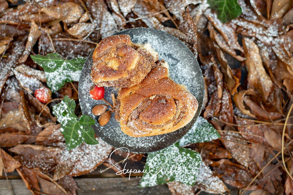 Zimtstern-Lebkuchen Schnecken